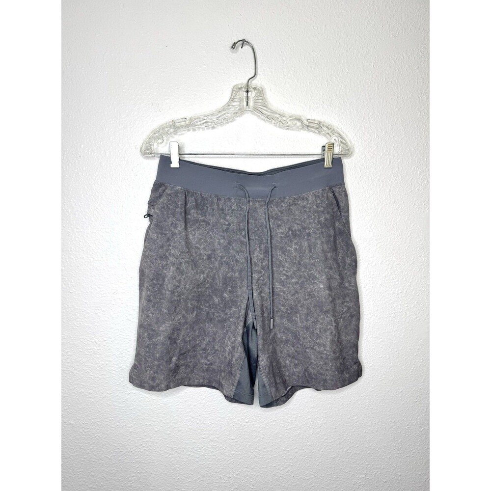 Lululemon T.H.E. Short Mens M Gray Drawstring Linerless 7" Inseam Athletic Gym